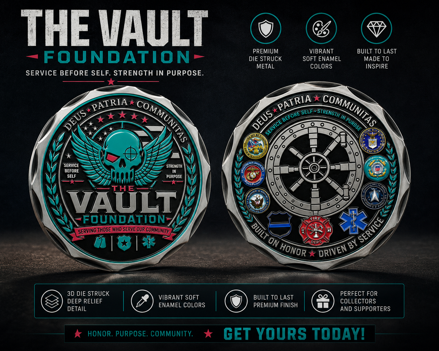 The Vault Foundation Challenge Coin v1.0 *Pre-Sale*